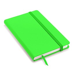 Quaderno personalizzato con copertina soft touch con elastico in formato A5 NOTYSOFT-M FLU