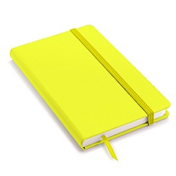 Quaderno personalizzato con copertina soft touch con elastico in formato A5 NOTYSOFT-M FLU