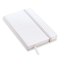 Quaderno personalizzato con copertina soft touch con elastico in formato A6 NOTYSOFT-S