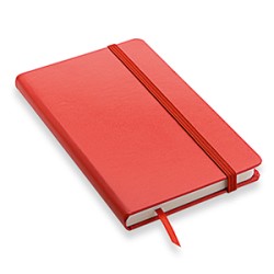 Quaderno personalizzato con copertina soft touch con elastico in formato A6 NOTYSOFT-S