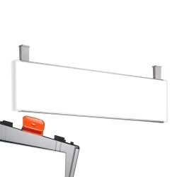 Cartello modulare intercambiabile con sistema a soffitto signcode color ceiling 210x600 mm HxB WH-bianco-RAL9016