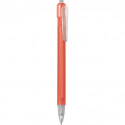 Penna a sfera in plastica arancione personalizzata B11027A