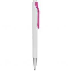 Penna a sfera in plastica fucsia personalizzata B11042FU