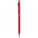 Penna a sfera con touch screen in alluminio rossa personalizzata B11163R