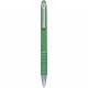 Mini penna  a sfera con touch screen in plastica e metallo verde personalizzata B11168V