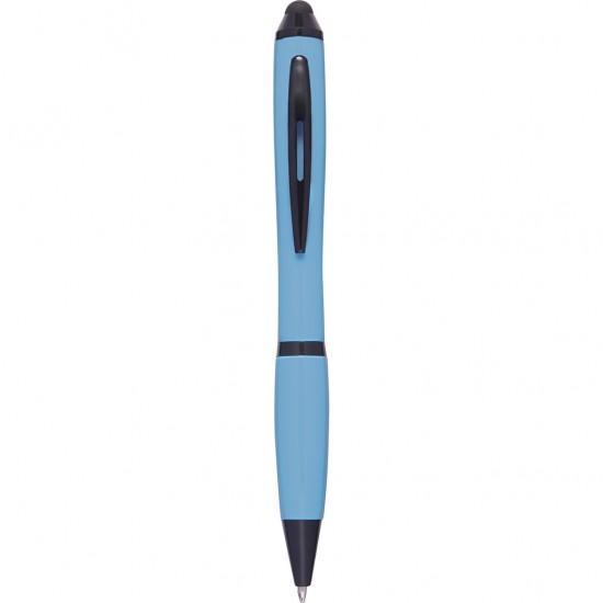 Penna a sfera con touch screen in plastica e metallo blu sky personalizzata B11170SK