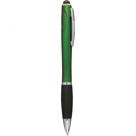 Penna a sfera con touch screen verde personalizzata B11179V