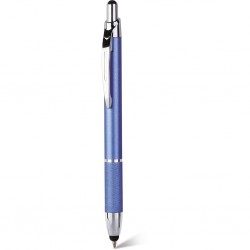 Penna a sfera con touch screen in metallo blu royal personalizzata B11183BL