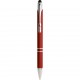 Penna a sfera con touch screen in metallo rossa personalizzata B11188R