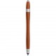 Penna a sfera con touch screen in plastica arancione personalizzata B11197A