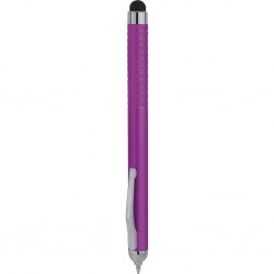 Penna a sfera con touch screen in plastica fucsia personalizzata B11199FU