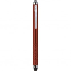 Penna a sfera con touch screen in plastica rossa personalizzata B11199R