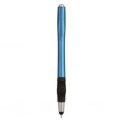 Penna a sfera con touch screen in plastica blu royal personalizzata B11204BL