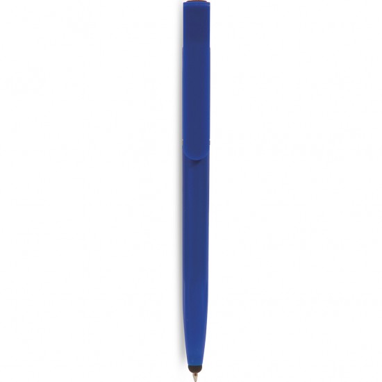 Penna a sfera con touch screen in plastica blu royal personalizzata B11207BL