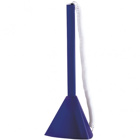 Penna a sfera con basetta in plastica blu royal personalizzata B11223BL