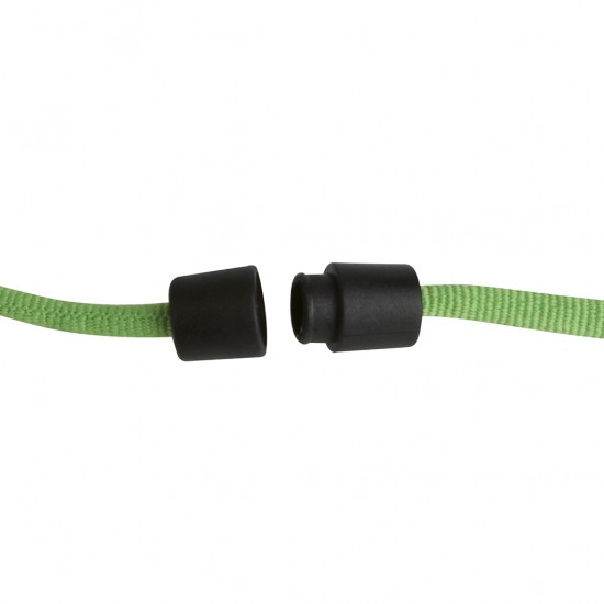 Astuccio appendibile da collo in feltro verde acido personalizzato E14073VA