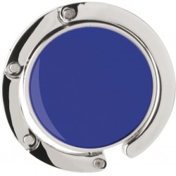 Gancio appendiborsa da tavolo in metallo blu royal personalizzata E14128BL