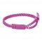 Bracciale a cerniera lampo in plastica fucsia personalizzato E14157FU