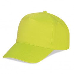 Cappellino golf 5 pannelli giallo personalizzato K18019G