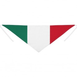 Bandana triangolare in cotone con tricolore italiano personalizzato K18113