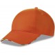 Cappellino 6 pannelli arancione personalizzato K18142A