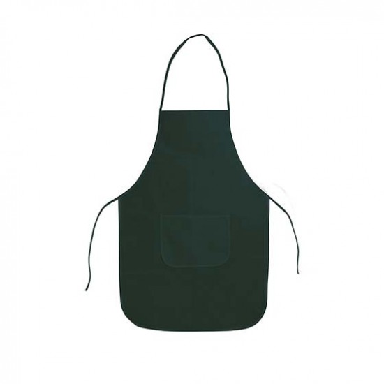 Grembiule da cucina classico in tnt verde inglese personalizzato K18185VI