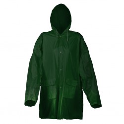 Giacca antipioggia in pvc verde personalizzata K18501V