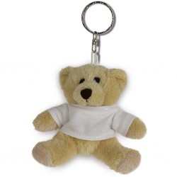 Orsetto peluche  in poliestere con portachiavi personalizzato O22001