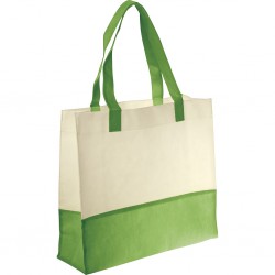 Borsa shopper in tnt verde acido personalizzata Q24221VA