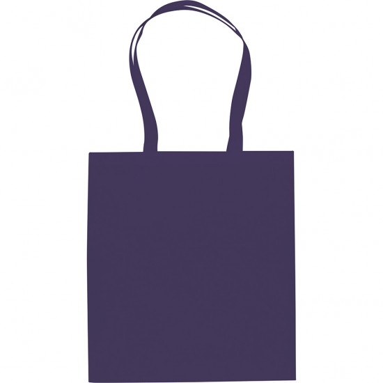 Borsa shopper con soffietto in tnt blu navy personalizzata Q24243NY