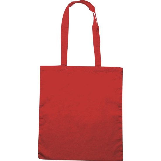 Borsa shopper in cotone rossa personalizzata Q24385R