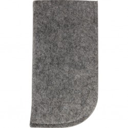 Astuccio porta occhiali in feltro grigio personalizzato Q24466GR