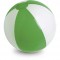 Pallone da spiaggia gonfiabile in pvc bianco/verde personalizzato S26660B/V